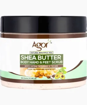 Agor Shea Butter Body Hand And Feet Scrub 300g