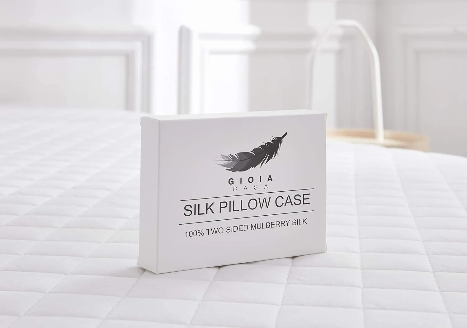 Anti-Wrinkle, Hypoallergenic Silk Pillowcase - Gioia Casa