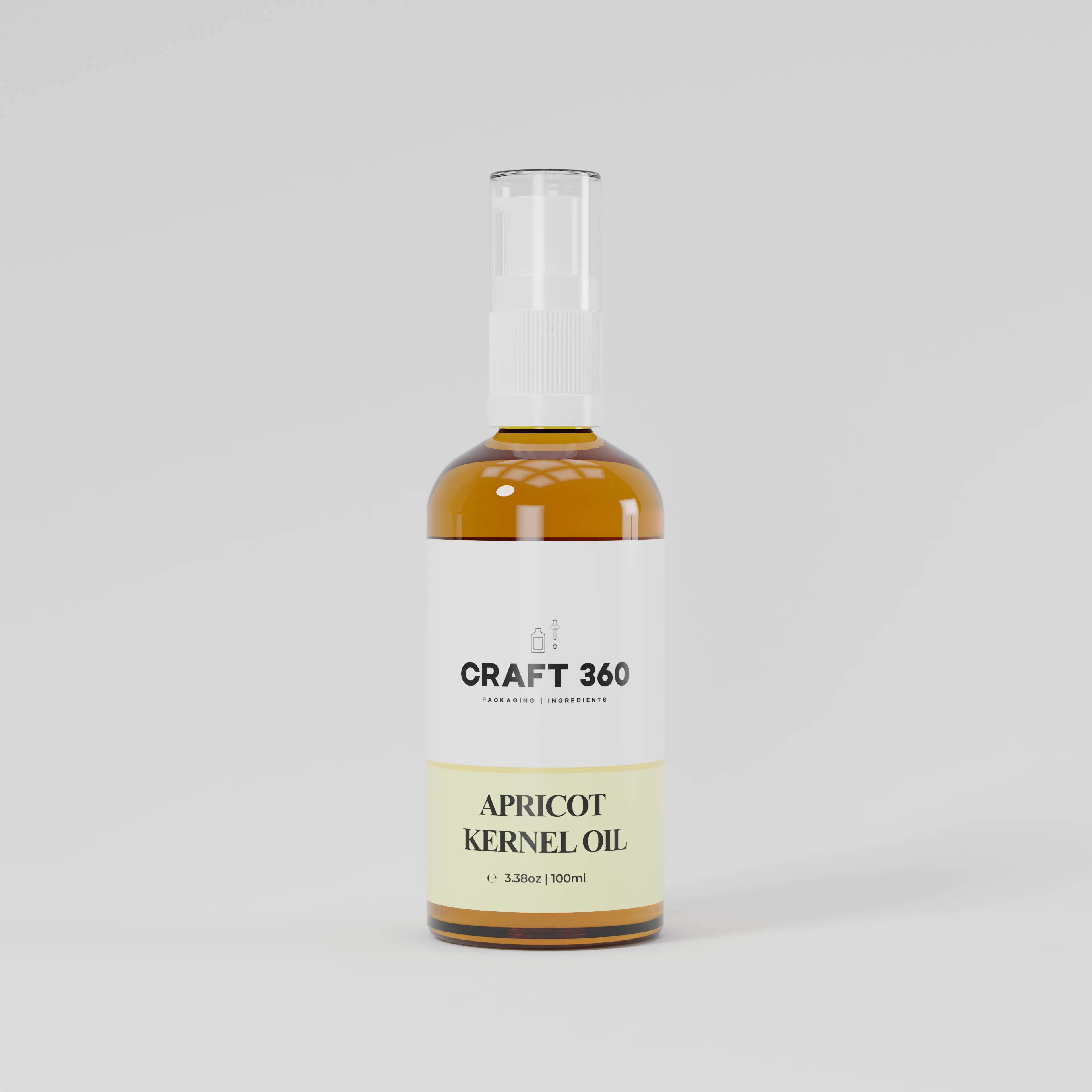 Apricot Kernel Oil - Cold Pressed (Glass Bottle)