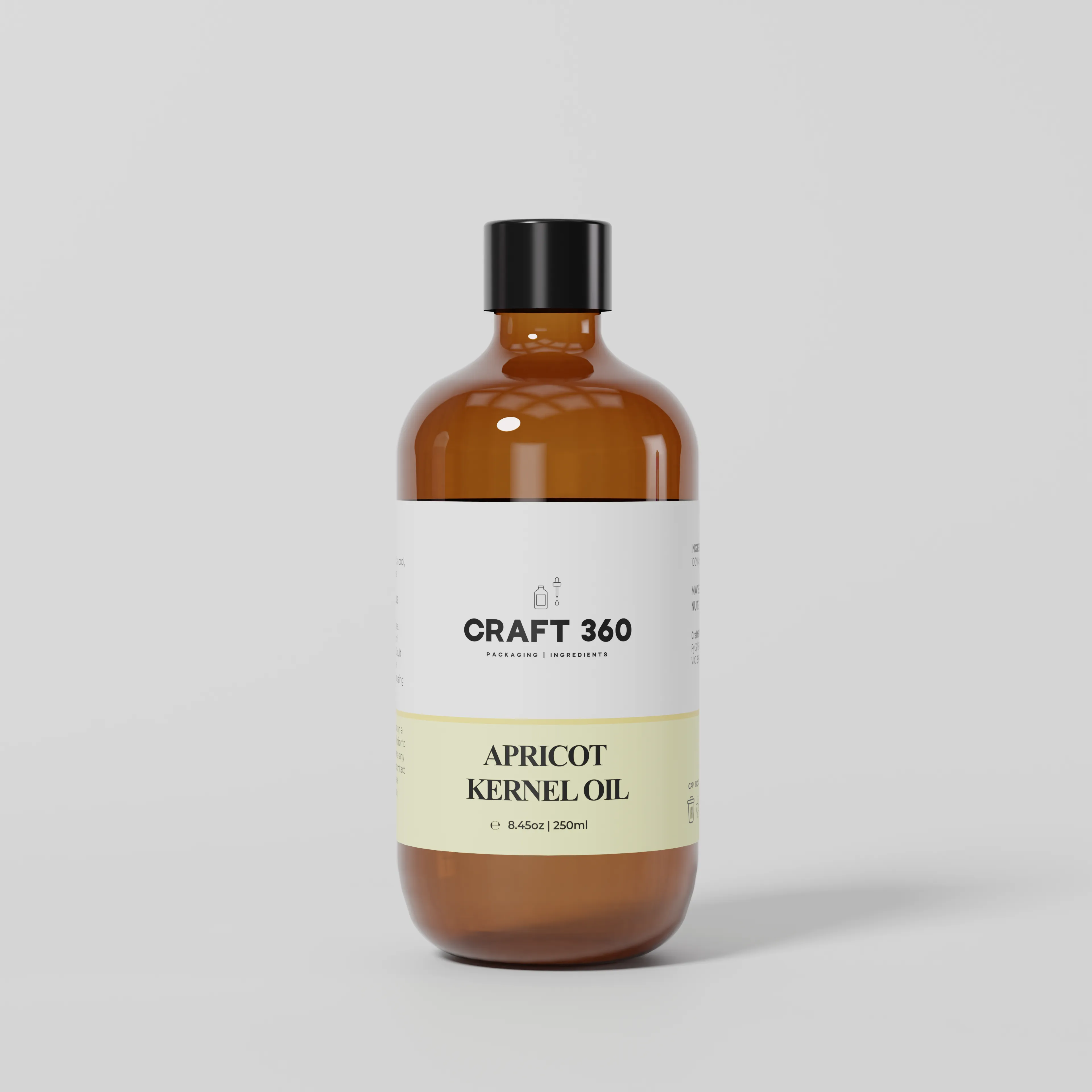 Apricot Kernel Oil - Cold Pressed (Glass Bottle)