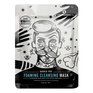 Barber Pro Foaming Cleansing Mask With Activated Charcoal (20ml)