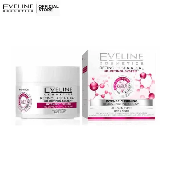 Eveline Retinol   Sea Algae 3D Retinol System Intensely Firming Rejuvenating Day&Night Cream