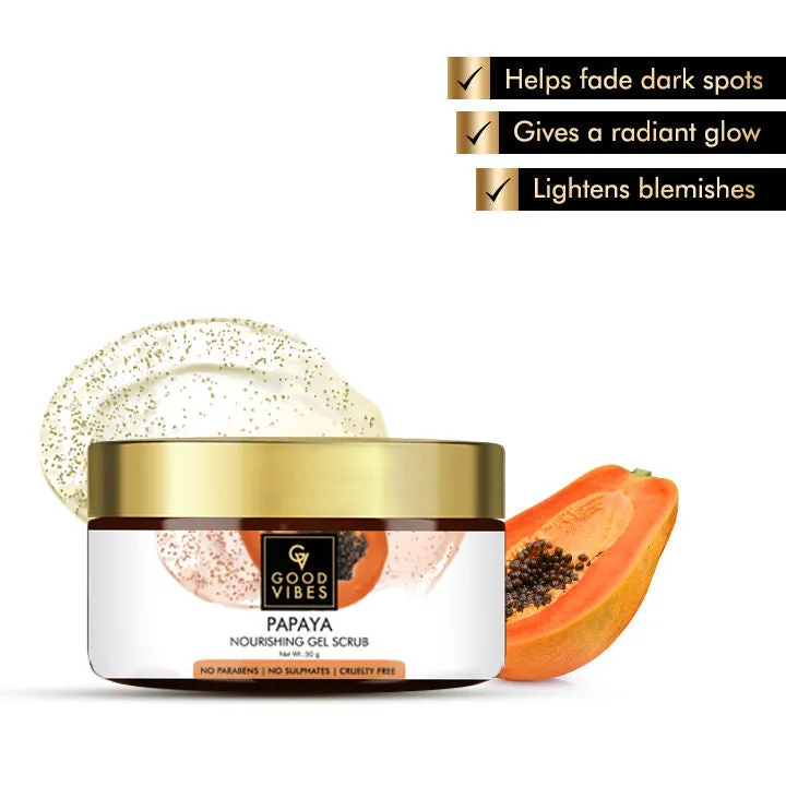 Good Vibes Nourishing Gel Scrub - Papaya (50 gm)