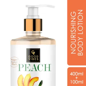 Good Vibes Peach Nourishing Body Lotion (400ml   100 ml free)