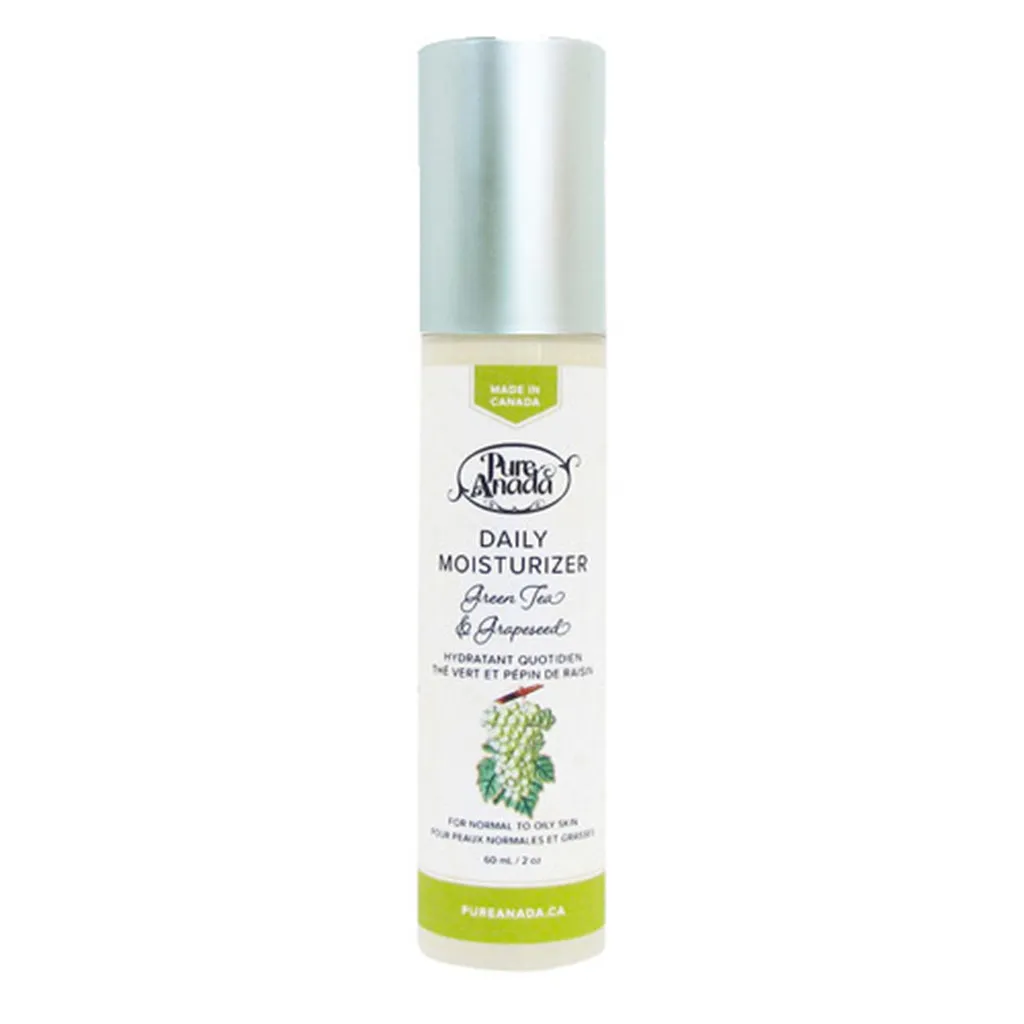 Green Tea & Grapeseed Natural Daily Moisturiser 60ml - Pure Anada