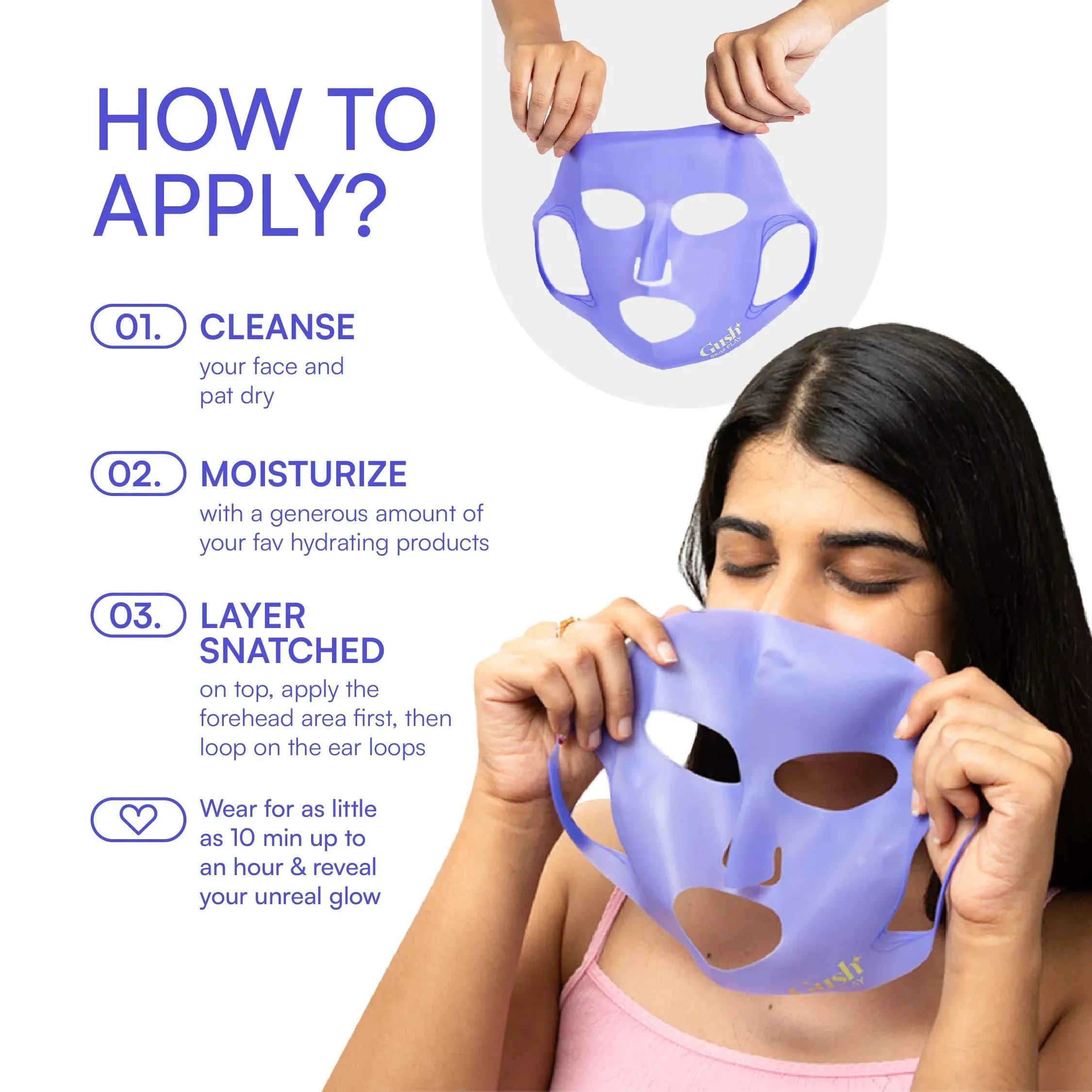 Gush Beauty Snatched Mask Reusable Sheet Mask | 1pc