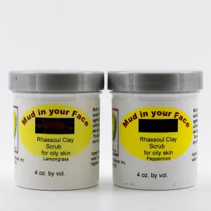 Rhassoul Clay Exfoliating Scrub "Mud In Your Face"